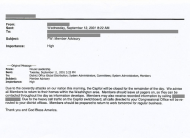 <em>E-Mail to House Staff on September 11, 2001</em>