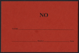“No” Well Card