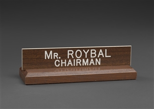 Edward R. Roybal Nameplate