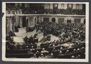President Harding Delivering His Message to the “Short” Session of Congress