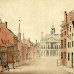 The First Inauguration at Federal Hall in New York City