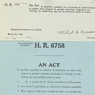 Japanese Internment Bill